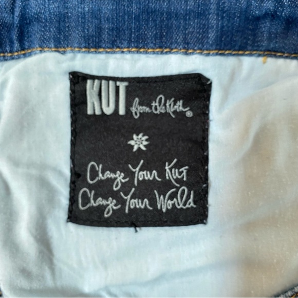 Kut from the Kloth drawstring cropped jeans, sz 10 - Picture 9 of 11